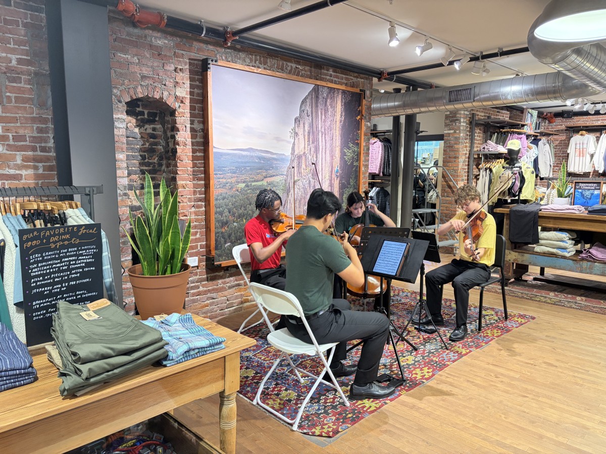 Students performing at Patagonia 