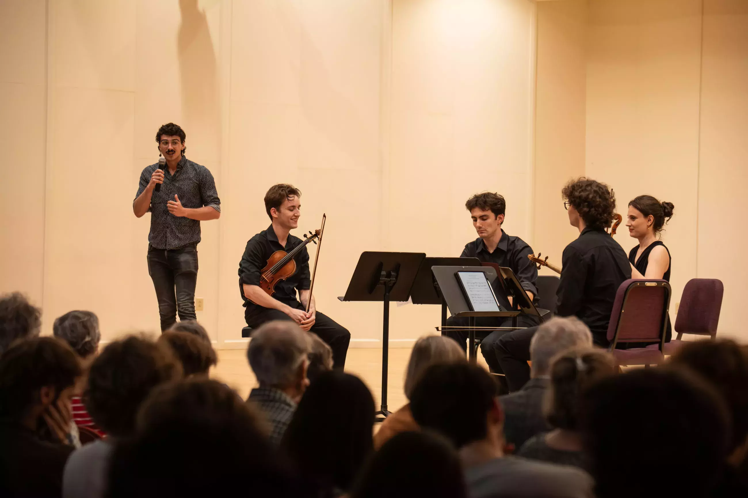 Musicians on stage