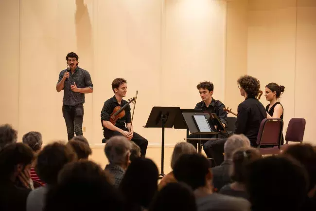 Musicians on stage