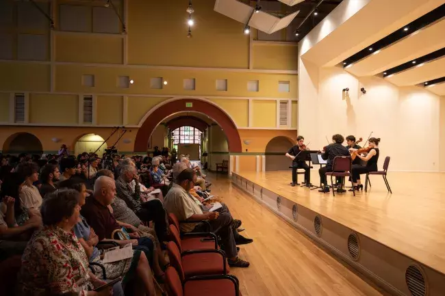 string quartet on stage